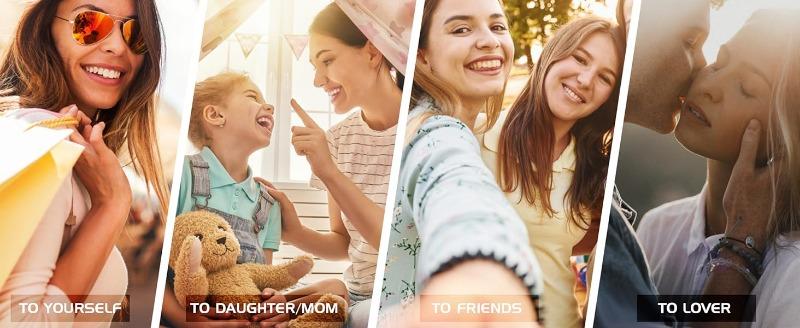 FIBO STEEL 6 Sets Multicolor Stackable Bracelets for Women Stretch Multilayered Boho Jewelry Christmas Gift Trendy Fashionable Accessories