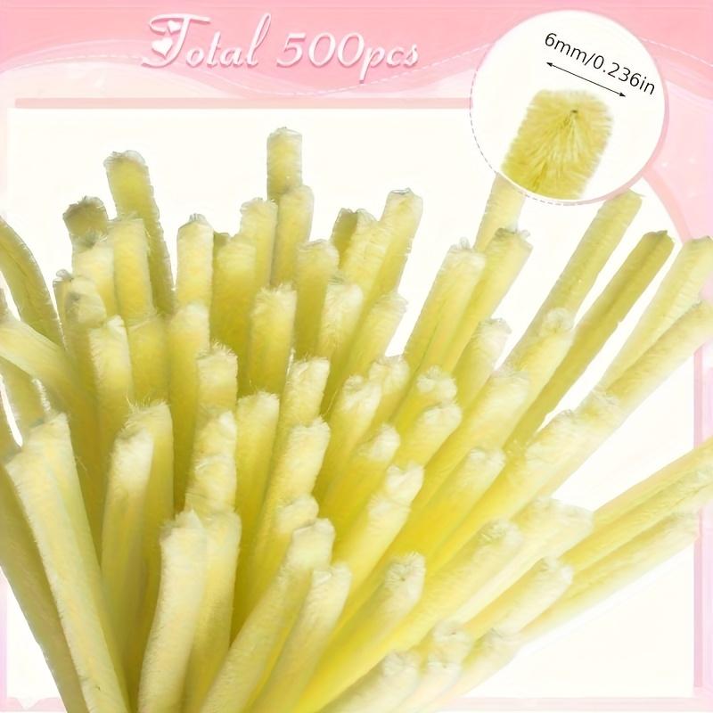 600 Spiral Rod Set, 6-Color Combination Ash Pipe Cleaner, DIY Pink Bouquet Handcraft, Plain Flower Decor