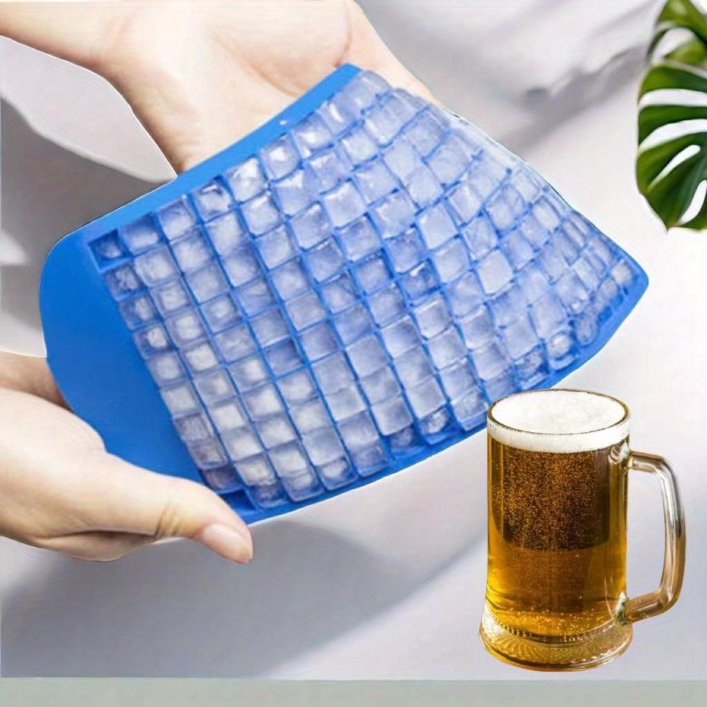 Silicone Mini Ice Cube Tray Set, Stackable Molds for Whiskey Cocktails Drinks, Durable Soft Release, Perfect Party Gift Home Use Christmas Present, Home Bar Accessories