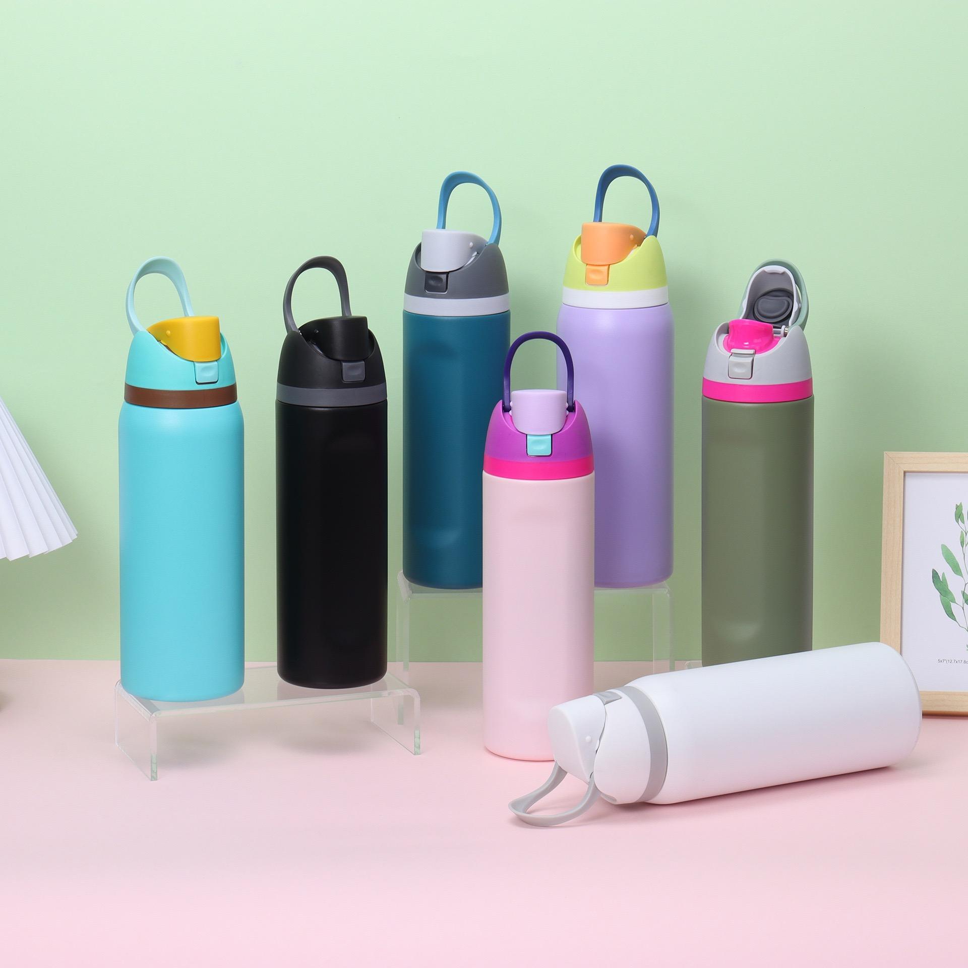 Stainless Steel Insulated Water Bottle with Straw, BPA-Free, Ideal for Outdoor Students and Office Workers, Travel Sports Cup