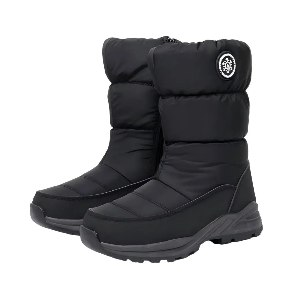 Thermal Insulated Ladies Snow Boots -22°F Cold Resistant Waterproof Puffy Mid Calf Boots hiking womens