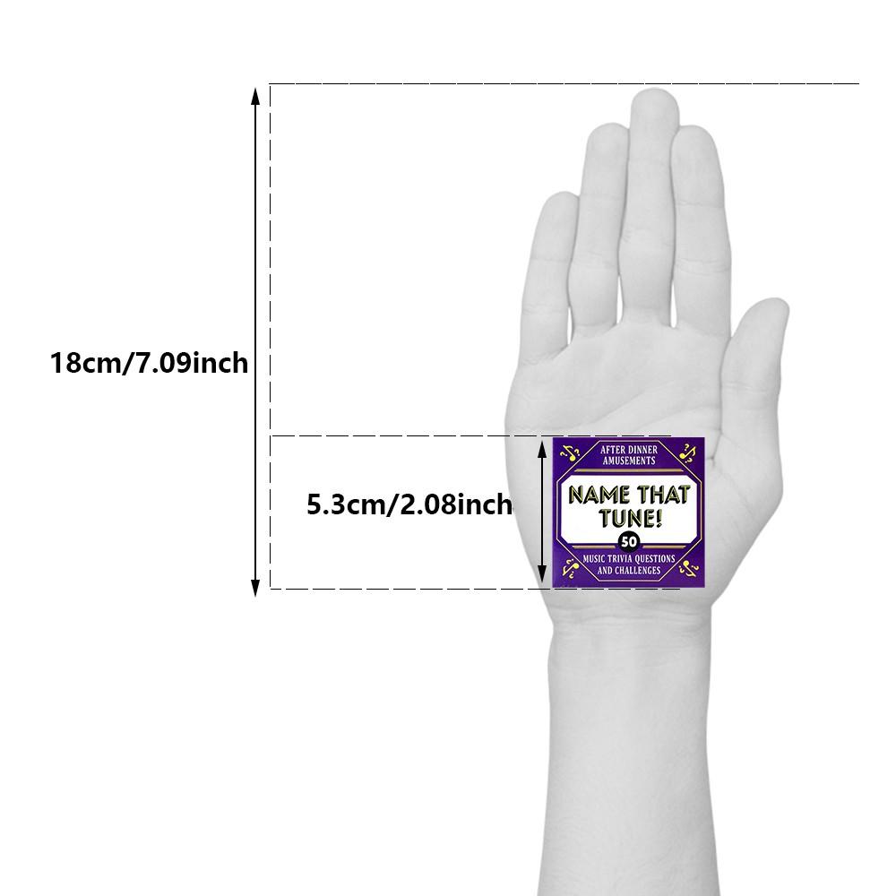 Guess Song Name! Interactive Party Game Cards, 50-Pack for Family & Friends Gatherings, Perfect for Festivals, Birthdays & Anniversaries