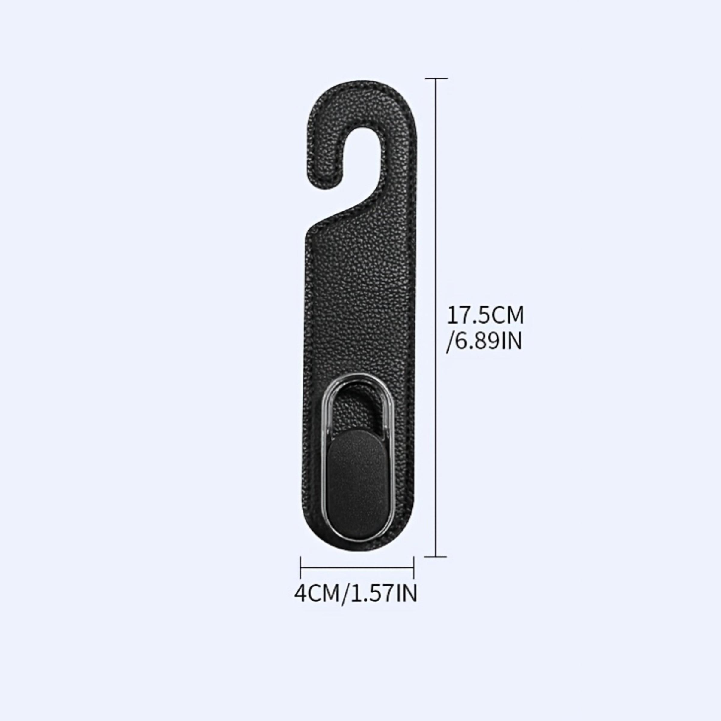 1PC Purse Hook for Car, Headrest Hooks for Car, Seat Back Storage Hook, PU Leather Car Purse Hook, Multi-Functional Car Hooks