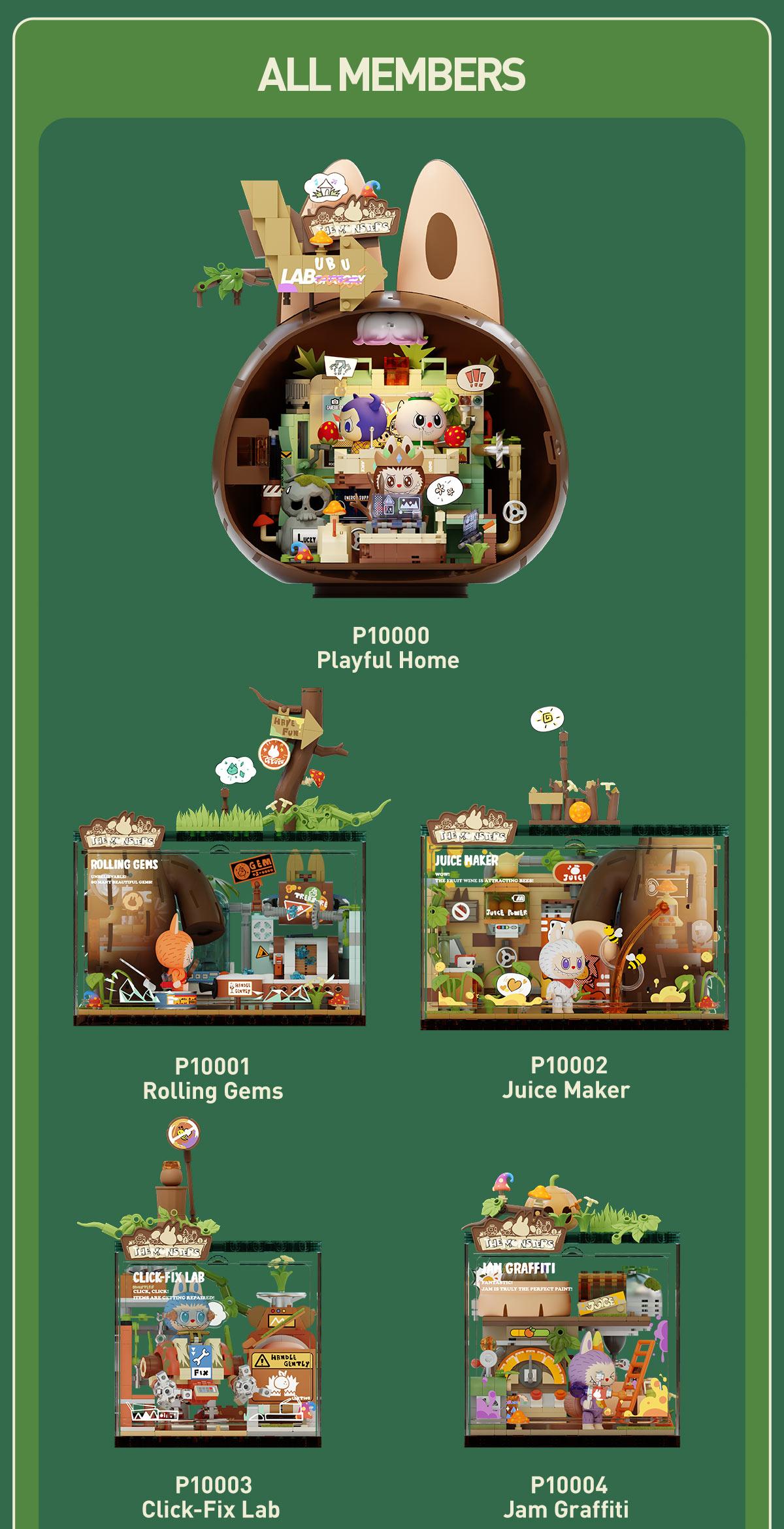 POP MART THE MONSTERS Forest Secret Base Series Blocks Part 1