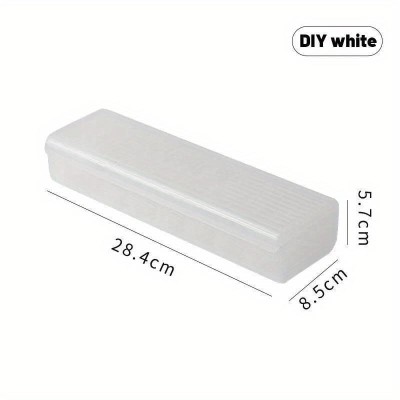 1Pc Transparent Data Cable Storage Box Plastic Data Line Storage Container for Desk Headset Stationery Multifunctional Storage Work Accessories