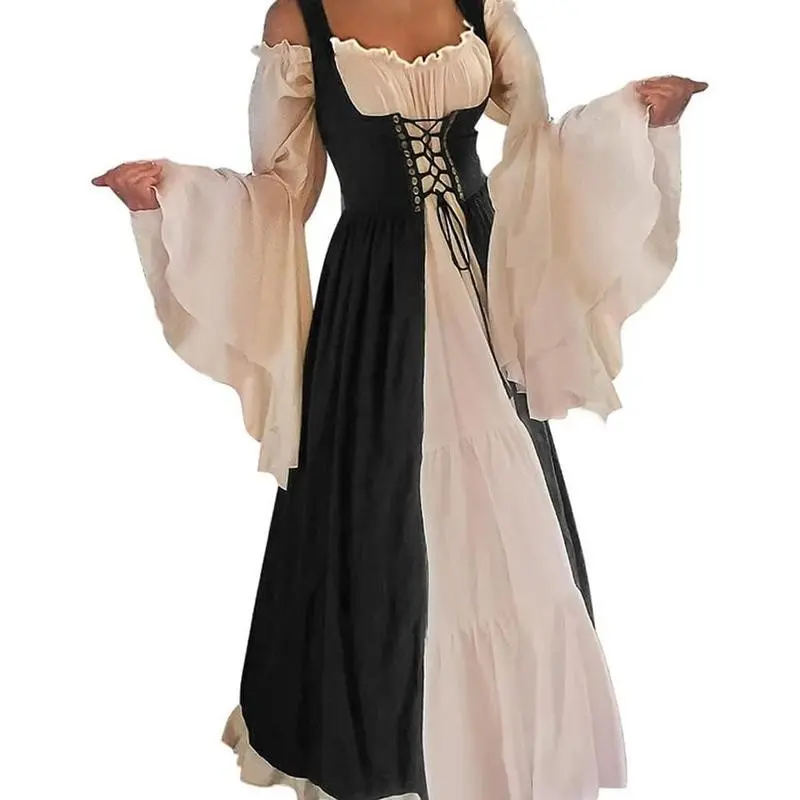 Medieval Renaissance Costume Cosplay Over Dress Womenswear Clothes Basic