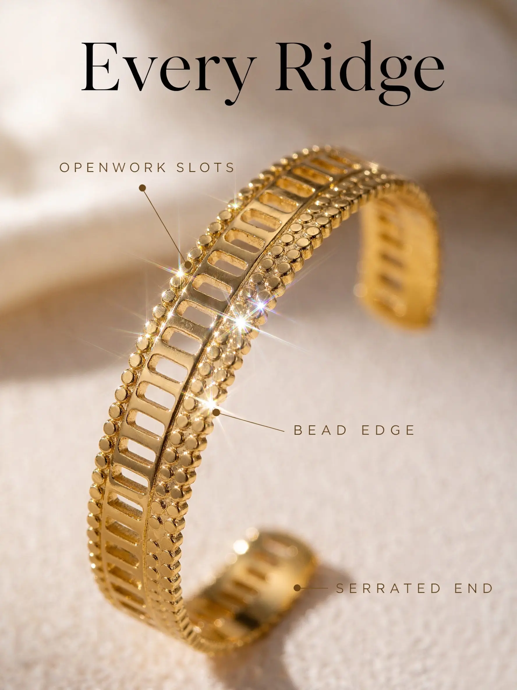 Open Bangle Bracelet for Women, 18k Plated Zircon Jewelry, Adjustable Daily Wear, Perfect Gift for Her
