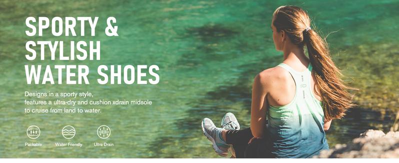 ALEADER Women's Quick Dry Watershoes Comfortable and Versatile Xdrain Water Sneakers Breathable Sports Walking Shoes