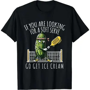 Funny Shirts For Men Women Pickleball Player Paddleball Lover T-Shirt Pickleballer Tshirt Gift for Her Him Menswear Top Outdoor