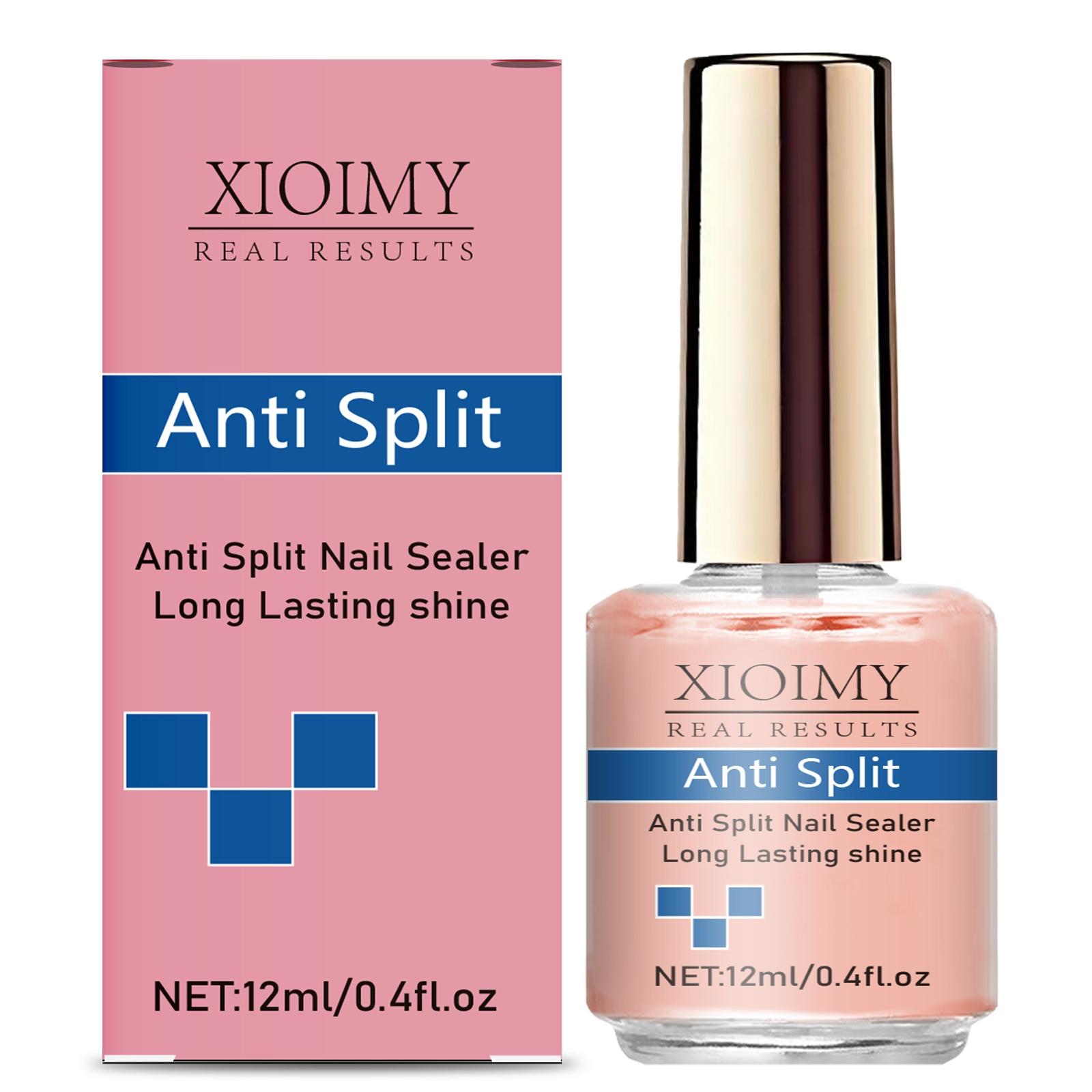 Xioimy 12ML Natural Nail Strengthener with Keratin, Super Effective Anti-Crack Care, Nourishing Healthy Nails, Fast-Drying Non-Irritating Formula