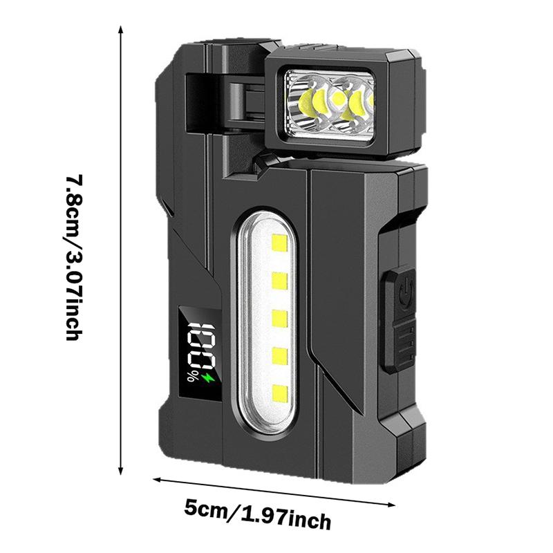 1PC EDC Multifunctional Flashlight, Small Powerful Keychain with Sidelight, High Lumens, USB-C Rechargeable, Multi-angle rotatable lamp head, 7 Mode, IPX5 Waterproof, for Hiking, Running, Outdoor, Emergency 1PC EDC Multifunctional Flashlight, Small Powerful Keychain with Sidelight, High Lumens, USB-C Rechargeable, Multi-angle rotatable lamp head, 7 Mode, IPX5 Waterproof, for Hiking, Running, Outdoor, Emergency
