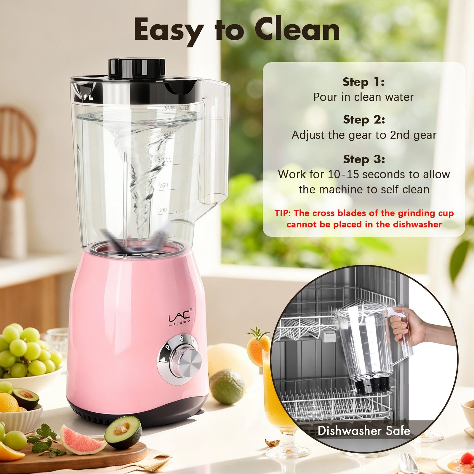 LAC 300W Electric Juicer, 1 Count Portable Blender & Coffee Cup with Seal Cover, Household Kitchen Appliances for Smoothies, Shakes, Juices