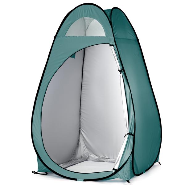 120x190cm 1-Person Pop Up Privacy Shelter Tent, Portable Outdoor Changing Room & Shower Toilet Tent, Lightweight Steel Wire Frame, Compact Fold, Built-In Storage Pocket, No Floor (for Hiking Camping Outdoor Showers)