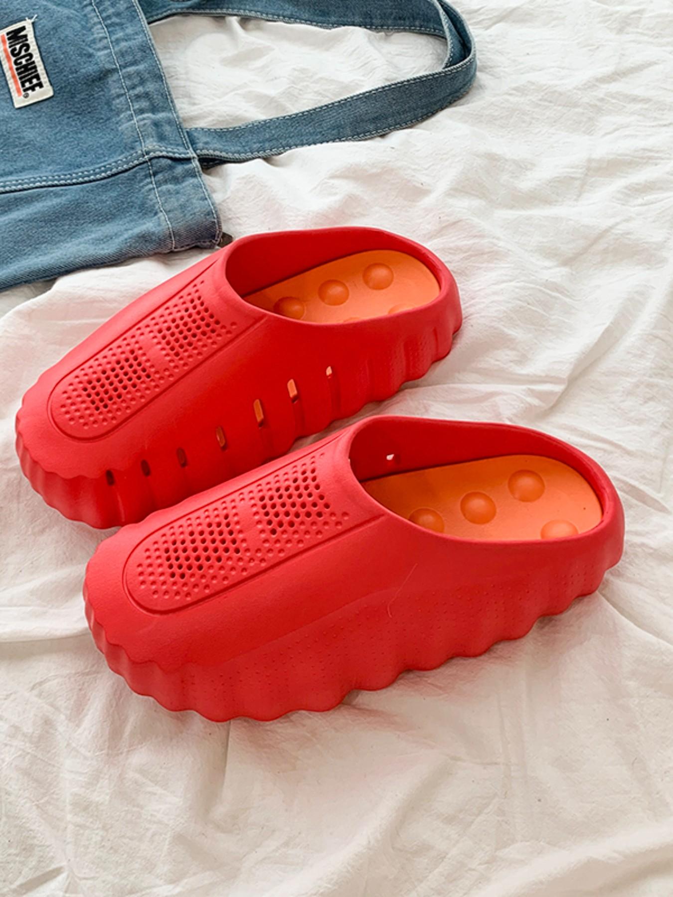 2026 Style Massage Slippers, Couples' Comfortable Soft Outdoor Sports Shoes, Men's Toe-Over Slippers, All Seasons Eva Material