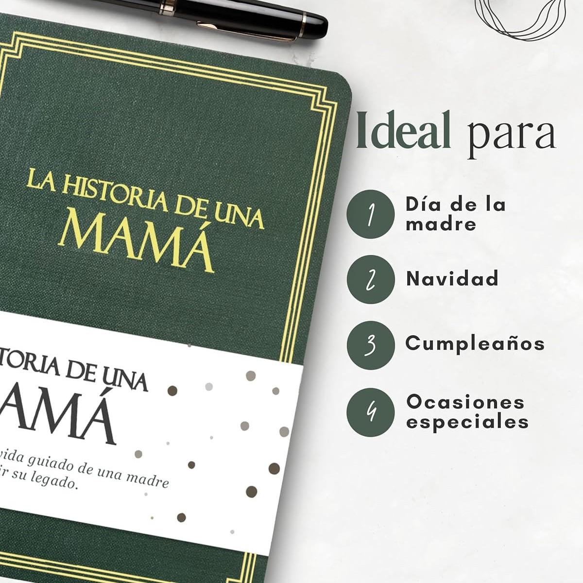 Mom's Life Story Diary Hardcover Edition, Meaningful Memorial Gift, 250+ Guiding Questions, Perfect for Mother's Day Birthday Christmas