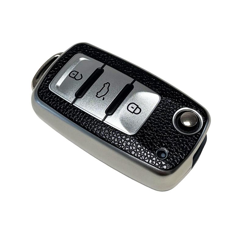 for Volkswagen Key Protection Cover Key Case Key Fob Protector Soft Durable Tpu Material 360 Degree Protection for Jetta Golf Polo Mk6 Passat Tiguan Beetle 3 Buttons
