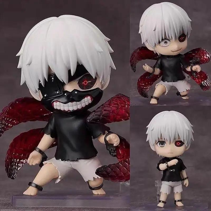 10cm Tokyo Ghoul Nendoroid 2734 Ken Kaneki Action Figure Q Version Articulated Doll Anime Model Collect Toy Desk Ornament Gift Popular toys 2026 Hot selling toys