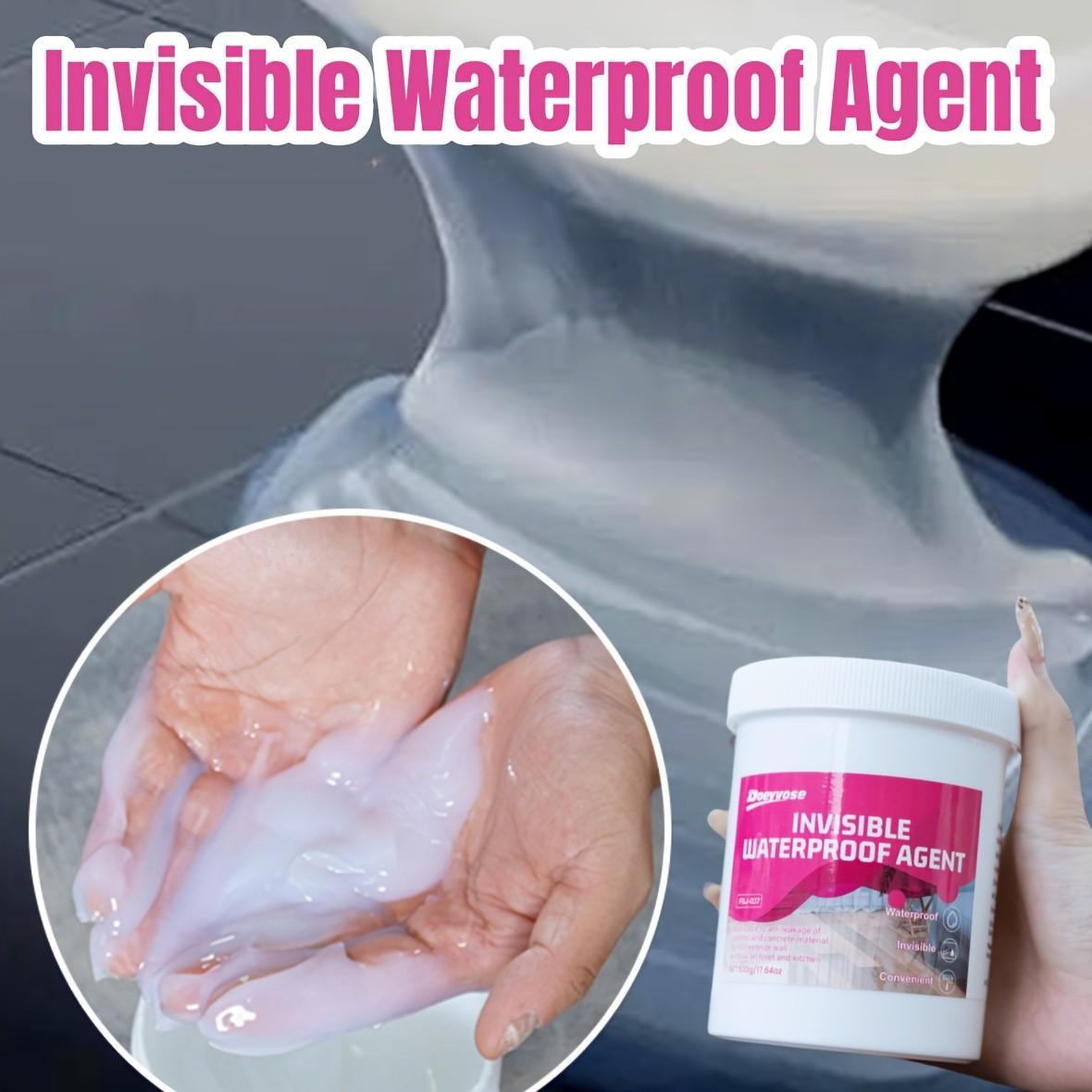 Invisible Waterproof Sealant, Balcony Railing Sealant, Strong Adhesive Waterproof Sealant for metallic/Wood/Concrete Surface, Durable Waterproof Protector, Concrete Sealer