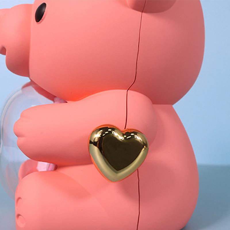 Delzzad Romantic Eternal Rose Cute Hug Bear Jewelry Box - Perfect Valentine's Day Christmas Gift for Her(Box Only)