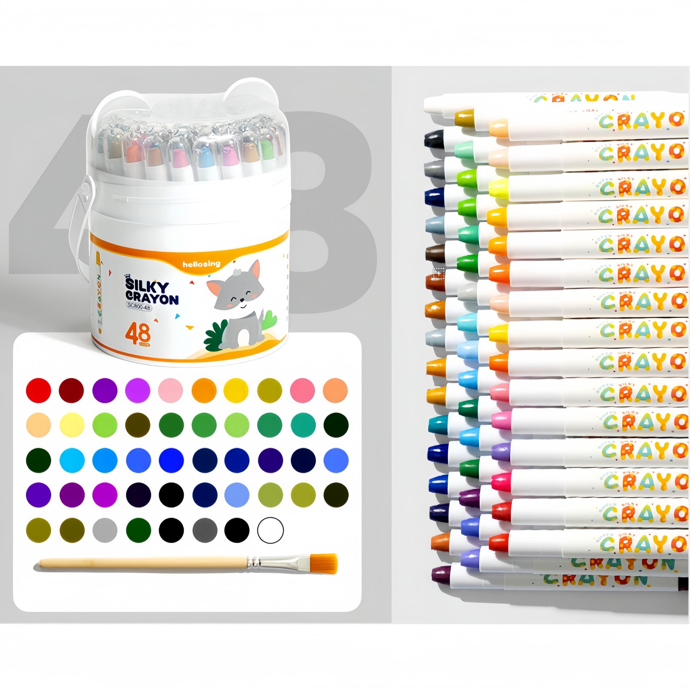 Jumbo Silky Crayons for Toddlers, Easy Grip Twistable Crayons, Non Toxic Washable Crayons, Kids Gifts, toddler crayons ,Easter crayons,Coloring Pencils, Art Supplies, Christmas Gifts