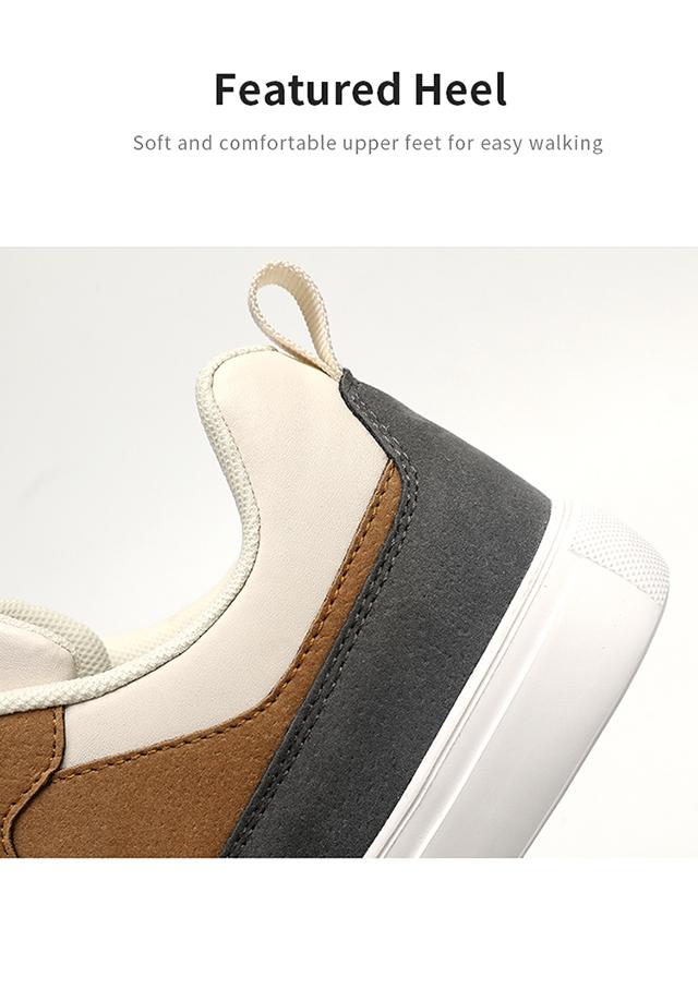 2025 Trendy Men's Solid Color Lace-Up Sneakers - Minimalist Casual Skate Shoes, Breathable Versatile Footwear for Daily Commute & Urban Lifestyle | All-Season Comfort