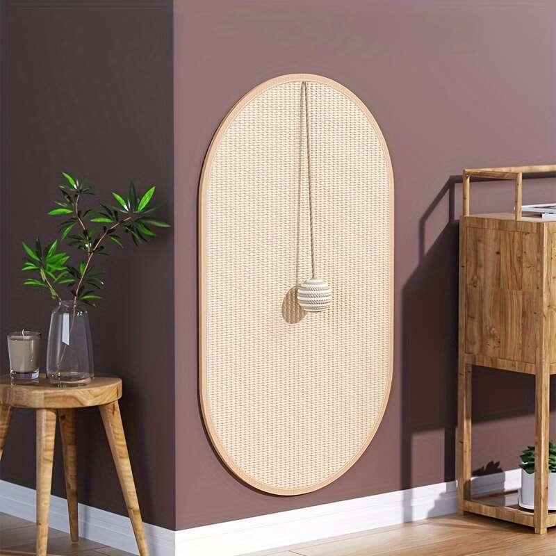 Cat Scratching Pad, 1 Count Wall Mounted Cat Scratcher, Cat Scratching Board, Pet Supplies for Indoor Cat, Cat Furniture, Cat Accessories