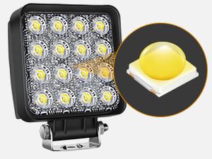 Nilight LED Pod Lights LED Tractor Lights Square LED Work Light 2PCS 4 Inch 48W Flood LED Light Bar LED Fog Light Driving Light for Truck Off-Road Vehicles ATV UTV Boat dealsforyoudays