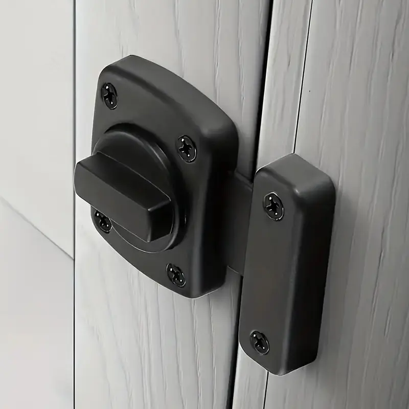 Heavy-Duty Swivel Bolt Door Lock, Interior Door Lock, Durable Security Lock, Sturdy Lock, Door Safety Lock, Door Hardware for Home, Office, Hotel, Apartment, Dormitory, Bathroom & Bedroom, Locks for Doors, High Security Locks