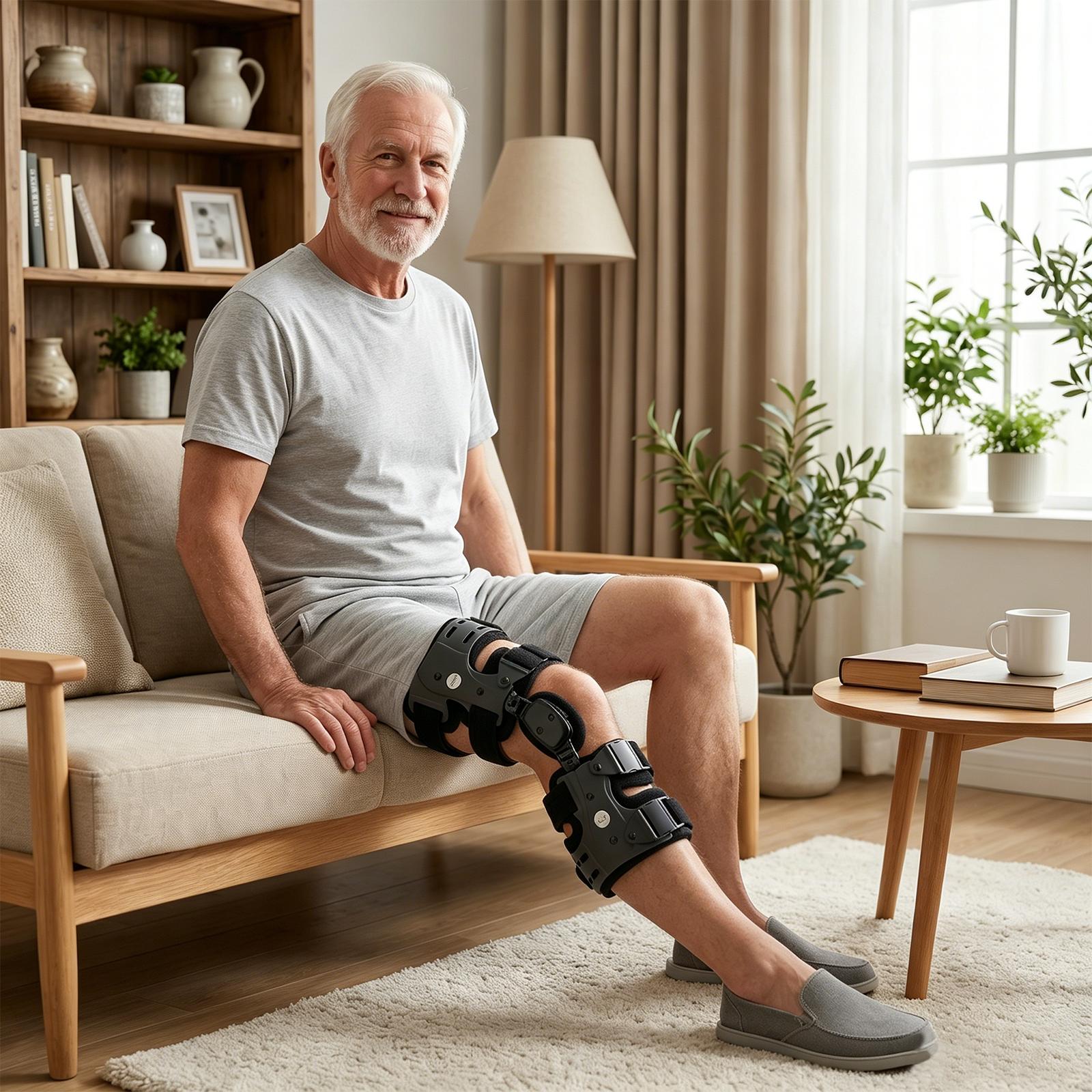 OA Unloader Knee Brace for Men and Women - Breathable, Adjustable Joint Stabilizer with Lightweight Walking Support (Knee Supports Category)