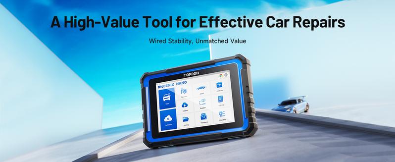 TOPDON Phoenix Nano, Bidirectional Scan Tool, ECU Coding Tool, FCA AutoAuth, CAN FD/DoIP Protocols, 32+ Special Functions, Full System Diagnostic, Free Updates for 2 Years