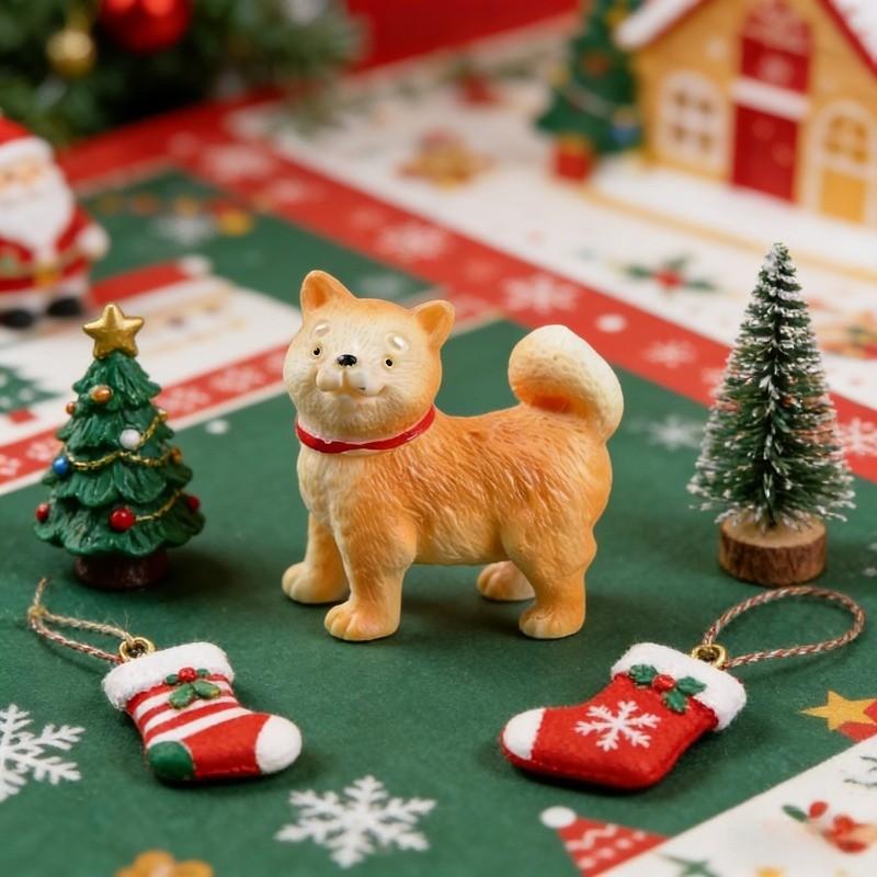 3pcs Mini Shiba Inu Dog Figurine, Realistic Small Puppy Sculpture, Resin Animal Decor, Dollhouse, Eco Bottle, Car Dashboard, DIY Craft, Garden Decoration, Collectible Gift