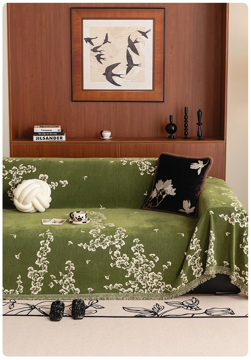 Viral Hit Vintage American Country Style Chenille Sofa Cover & Throw | Soft and Skin-Friendly, Cat Scratch Proof, Universal Home Decor for Living Room, Bedroom & Office | All-Season Pet-Friendly Sofa cover Sofa Couch Covers