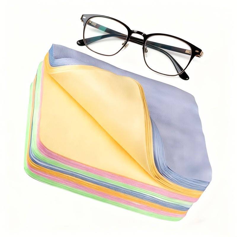 5pcs Microfiber Cleaning Cloths, Scratch-Resistant, Anti-Static, Soft for Glasses, Camera Lenses, Screens, Reusable Wipes