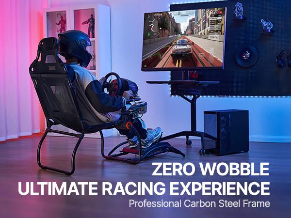 VEVOR Racing Wheel Stand Foldable For Logitech G923/G920/G29, Steering Wheel Stand Foot Pedal Angle Adjustable, Portable Steel Driving Simulator Cockpit-Thrustmaster T248P, Fanatec, Hori, Compact VEVOR Racing Wheel Stand Foldable For Logitech G923/G920/G29, Steering Wheel Stand Foot Pedal Angle Adjustable, Portable Steel Driving Simulator Cockpit-Thrustmaster T248P, Fanatec, Hori, Compact