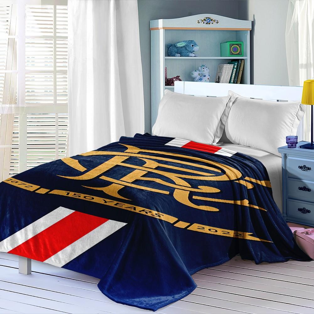 Lion Rangers Team Logo Flannel Blanket, Ultra Soft Digital Print Throw, Sofa Bed Office Travel Use, Perfect Holiday Gift