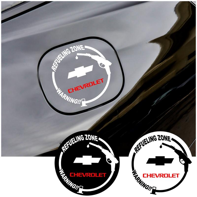 Chevrolet Car Brand Logo Waterproof Tank Sticker, Automotive Exterior Accessories, Personalized Body Decoration Decal