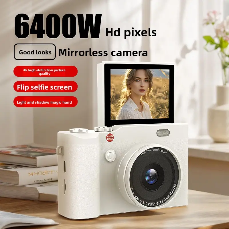 4K High-Definition Entry-Level Point & Shoot Digital Camera for Students, Travel Photo & Video Recording