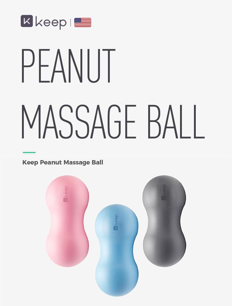 KEEP Peanut Massage Ball, Double Lacrosse Ball Massage Ball Therapy, Trigger Point Deep Tissue Exercise, Back Muscle Foam Roller for Myofascial Release, Body Care gym accessories