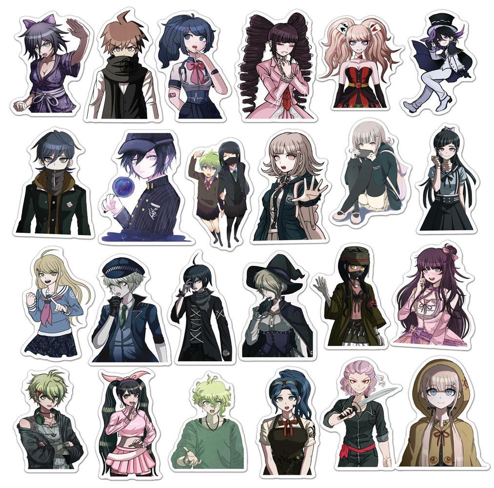 10/30/50PCS Danganronpa INS-Style Personalized Graffiti Waterproof Stickers for Refrigerator, Luggage, Water Cup