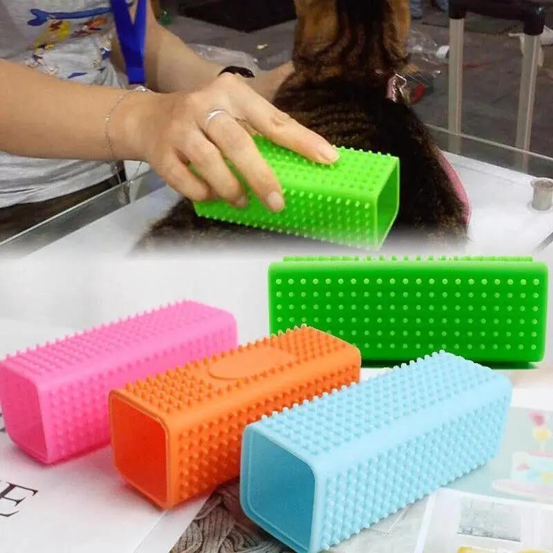 Silicone Pet Hair Remover Roller for Cars, Furniture, and Carpets, Textured Dog and Cat Hair Brush, Ideal for Sofas and Vacuum Cleaners, Pet Grooming