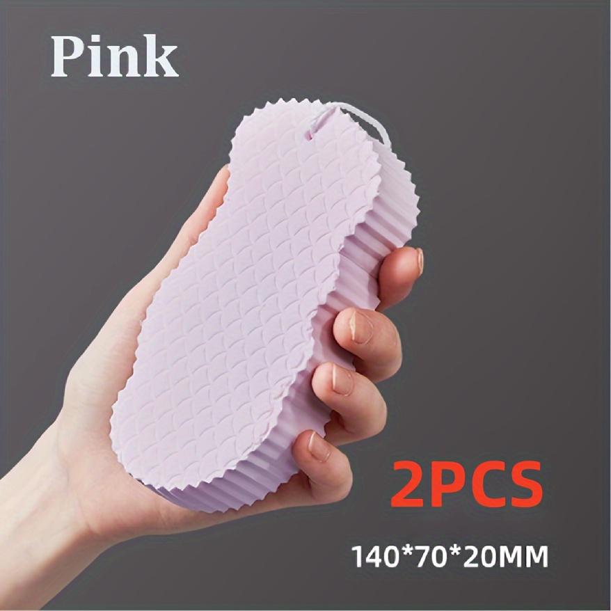 New 1/2pcs Magic Sponge Bath Sponge Body Dead Skin Remover Exfoliating Massager Cleaning Shower Brush Exfoliant Exfoliating Tool