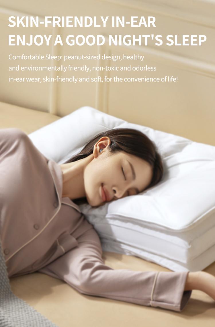 Ultra Small Mini Wireless Earphones, True Wireless, Noise Cancelling, High Fidelity Sound, Touch Control, USB-C Charging, Ideal for Running and Sleep