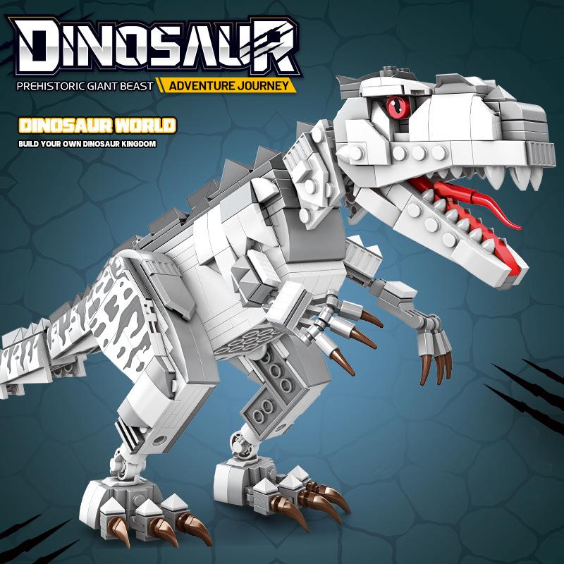 New High-Quality Large Size Dinosaur Building Blocks Toy Model Set, Bricker Build Sets, Creative Decoration Collection Display Piece, Gift Bag Packaging
