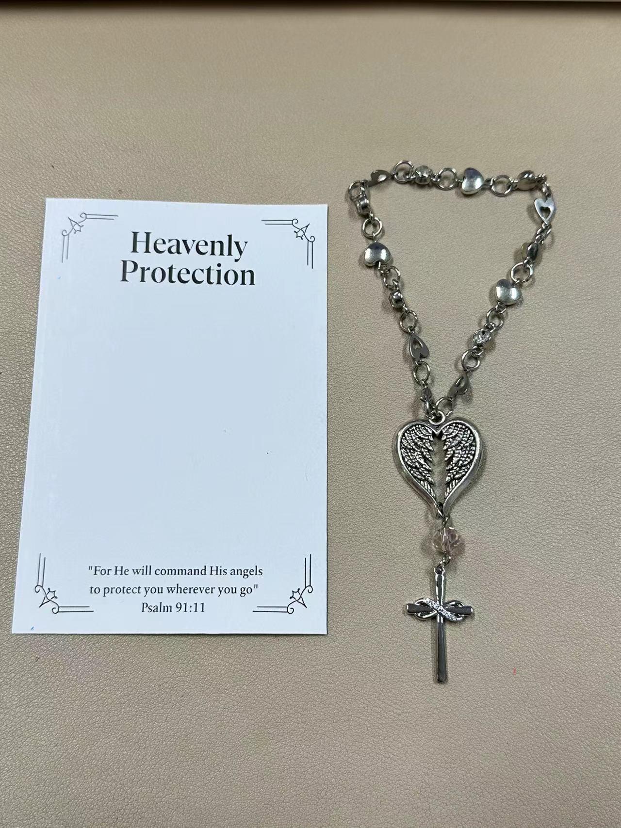 Retro cross with diamond inlay pendant for car steering wheel protection accessory