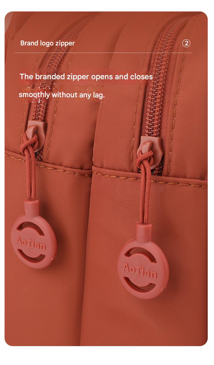 Velora Fashion Oxford Cloth Casual Backpack Messenger Bag Chest Bag with Side Pouch Adjustable Strap Zipper Pocket Inner Patch Pocket 30x21x14cm