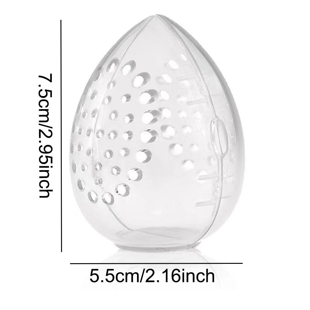 Plastic Makeup Sponge Storage Box, Unisex Portable Breathable Powder ...