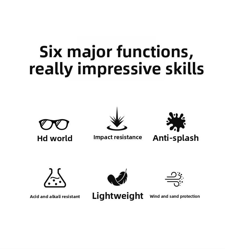 Welding protective mask, anti-splash, anti-glare, heat-insulating, anti-fog, labor protection, construction site work goggles, breathable hole mask