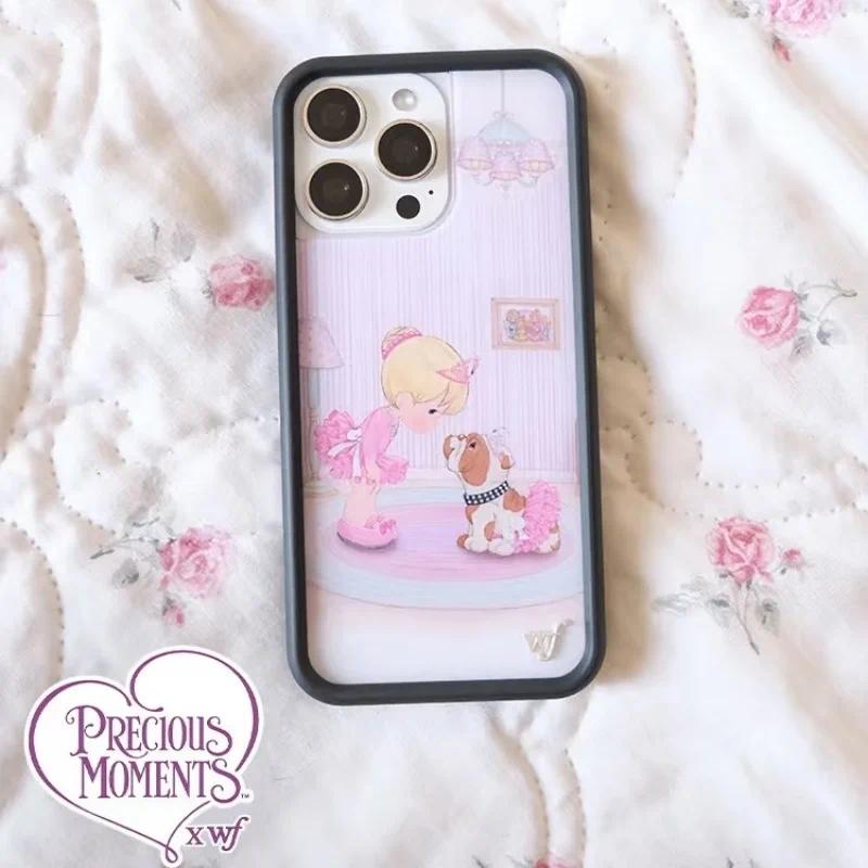 Wildflower Bulldog for iPhone Series 11-17, , , Plus, Air - Cute Pattern Mobile Accessories, WF Precious Moments Protect shockproofmobile cellphone cutest design luxury crystal texture fully fashionable protective everyday use model back shockp edge se mi