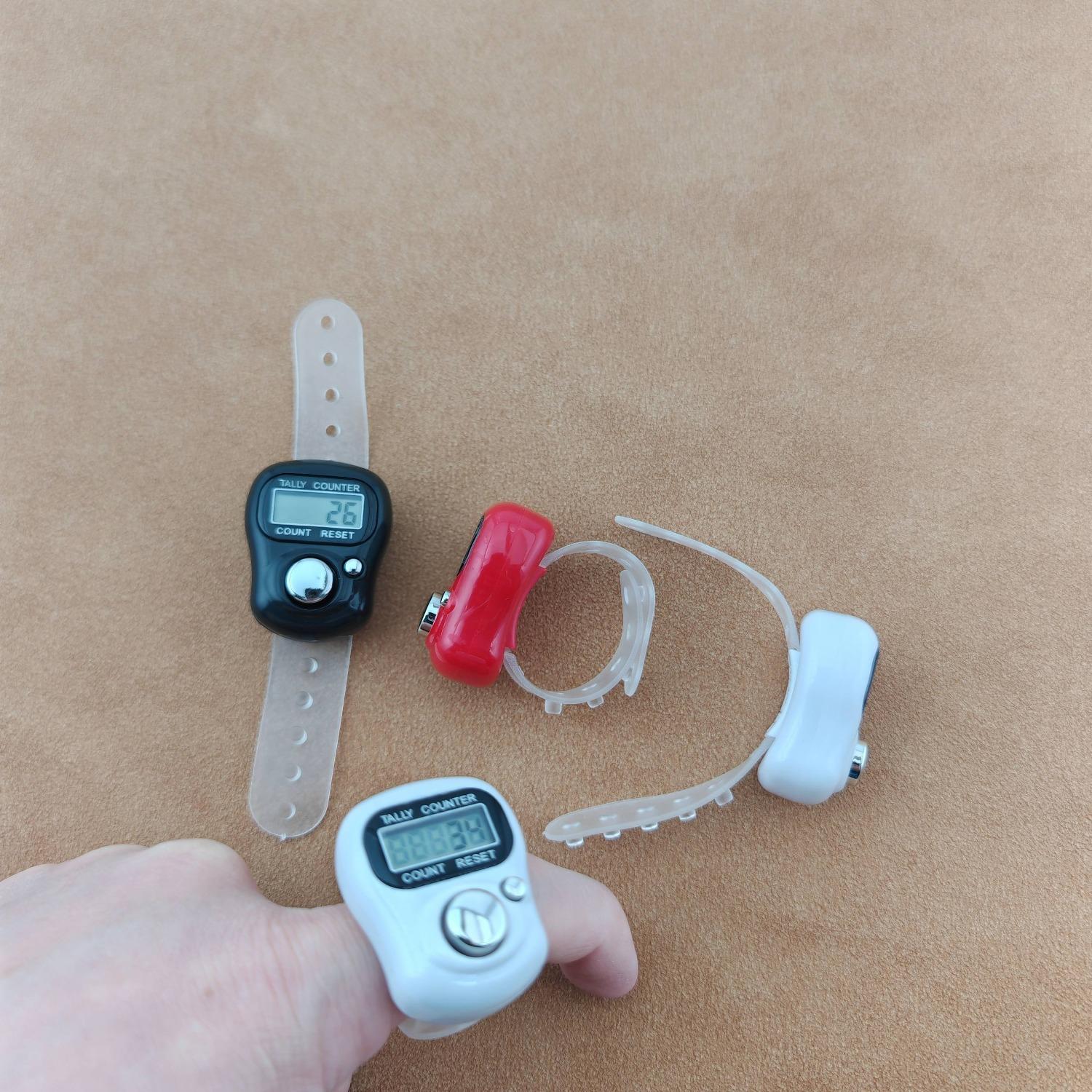 Multi-Pack Counter Clicker Hand Electronic Ring Counters Finger Digital Mechanical Prayer Tracking Rug Watch Tasbih Tasbeeh Machine Click Beads Knitting for Golf, Fishing, Record Traffic, Warehouse Points, Sports, Zikr Chanting Women Men Muslims Item Gear