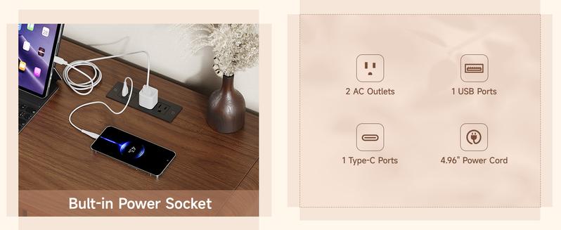 ONBRILL 60/70-Inch TV Stand for TVs up to 80 Inch, Television Stand with Power Outlet, Entertainment Center with Sliding Grille Door Cabinets and Open Shelves for Living Room【BlackFridayDeal】